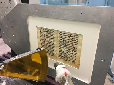 Scientists are using high-powered X-rays to reveal a hidden text beneath a 10th century religious text. 