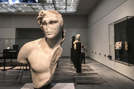 A sneak peak inside the Louvre Abu Dhabi.