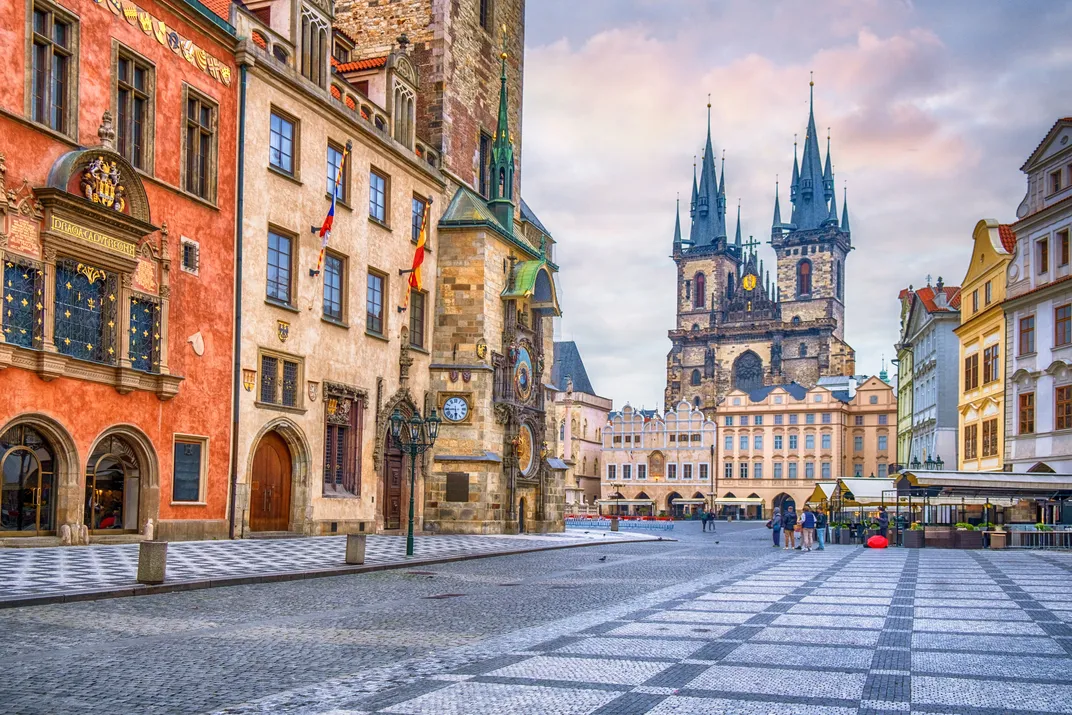 View toward Prague's main square