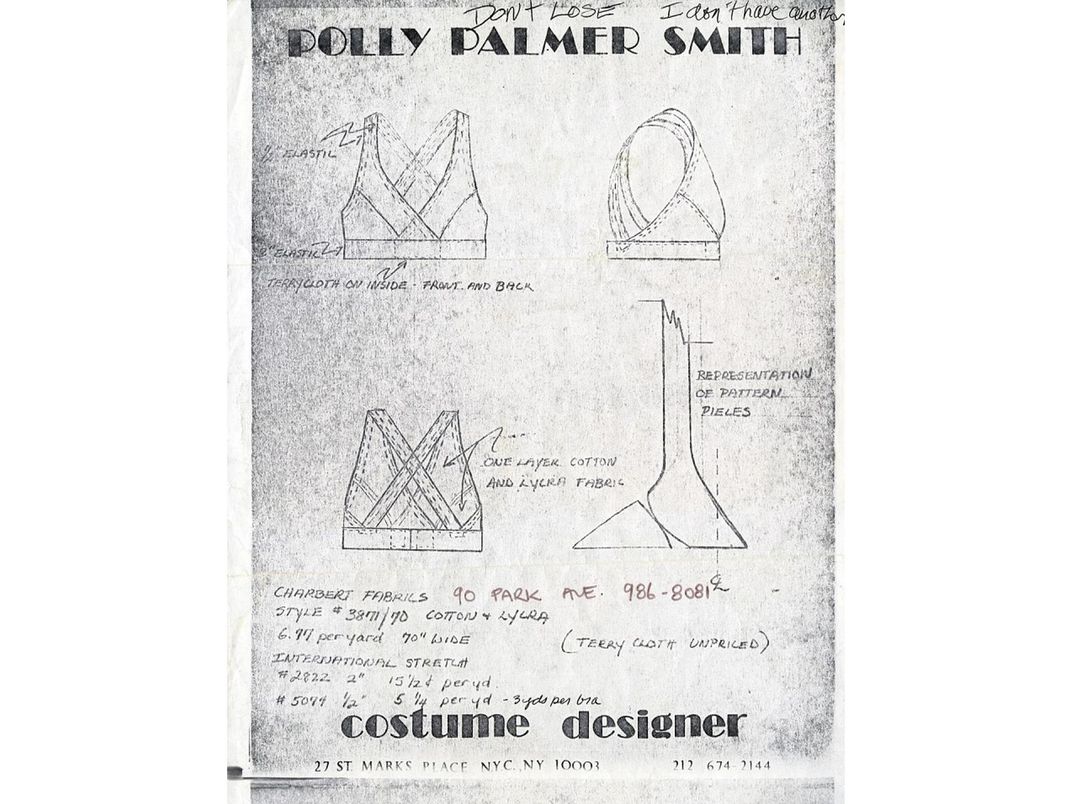 drawing of Jogbra prototype