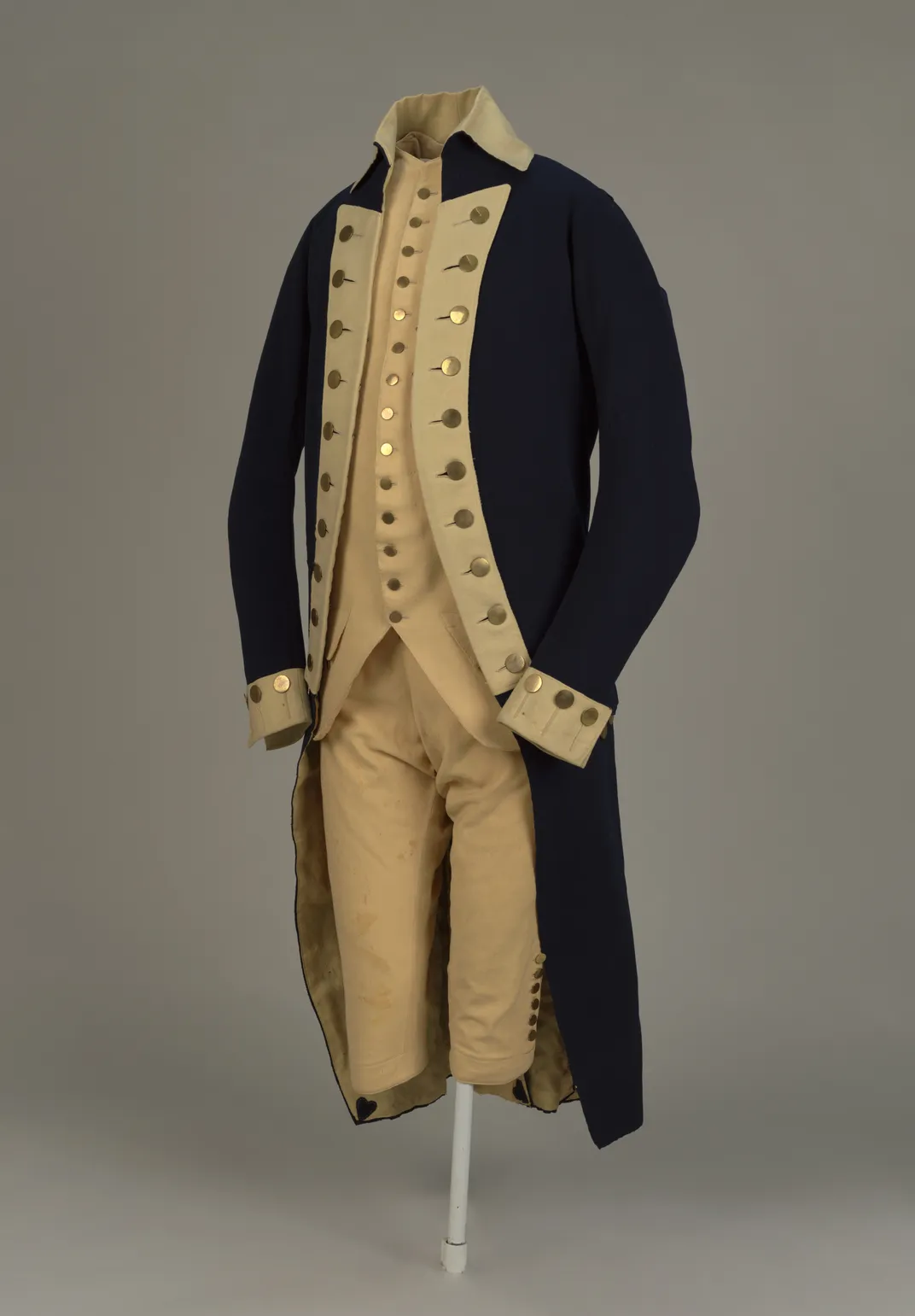 Officer's uniform worn by Lewis Morris