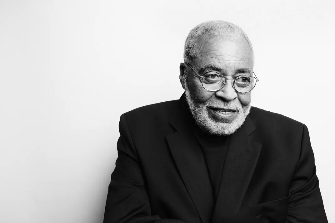 Actor James Earl Jones sits for a portrait at the Longacre Theatre in New York.