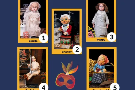 These five creepy dolls are in the running for this year's competition.