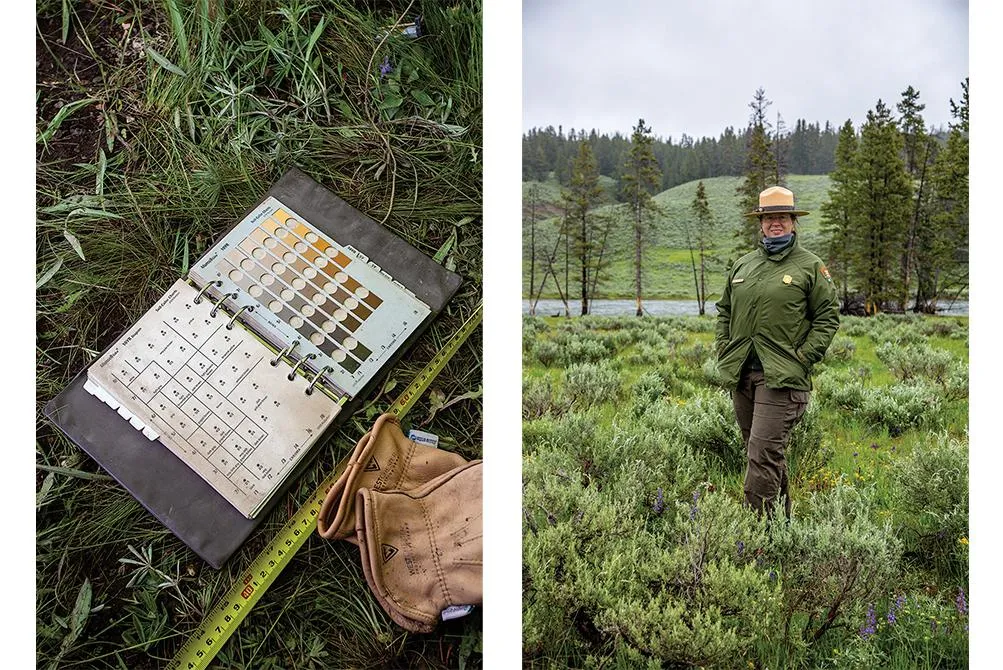  Munsell color chart & National Park archaeologist Beth Horton