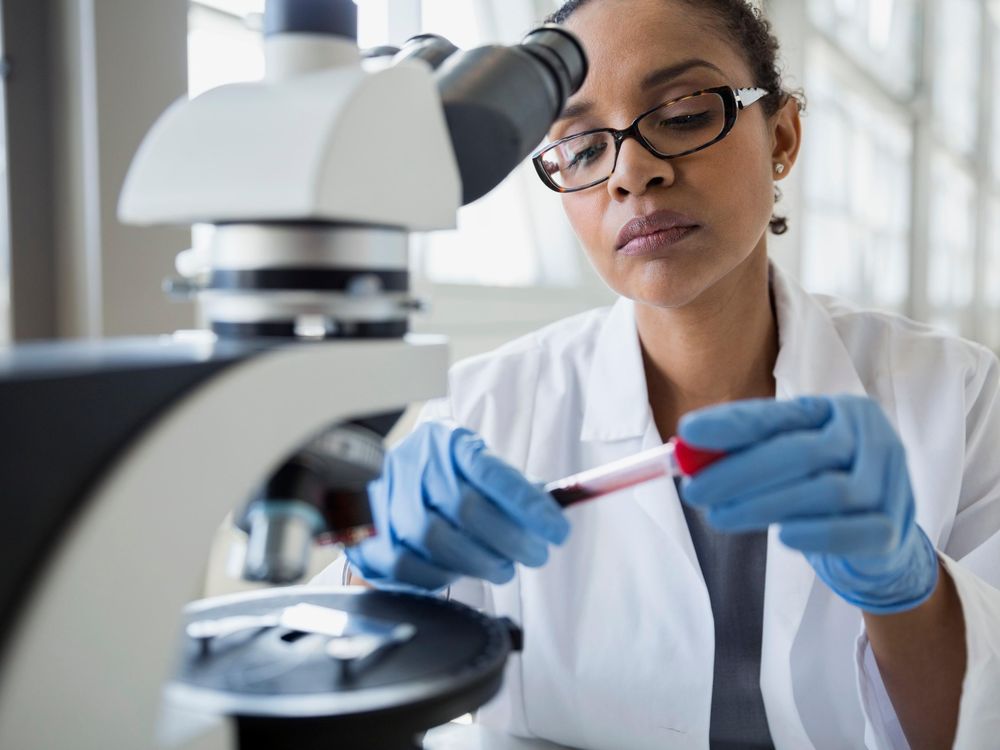 black female scientist