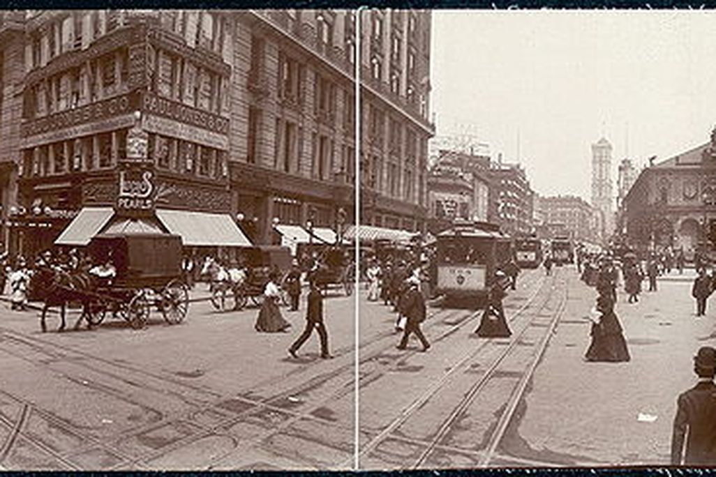 Herald Square circa 1907, when Ida Wood first moved into the Herald Square Hotel.