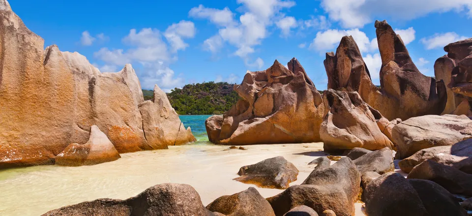  A beach on Curieuse Island, Seychelles 