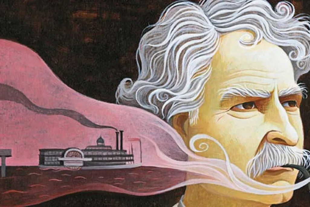 Mark Twain and Laura Wright