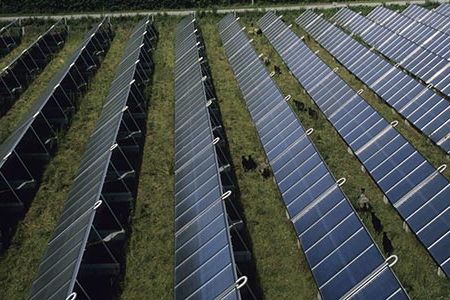 Photovoltaic panels are ideally suited to remote locations, as in this island community in Denmark, where the infrastructure required to connect to a centralized power grid is prohibitively expensive or too destructive to the natural landscape.