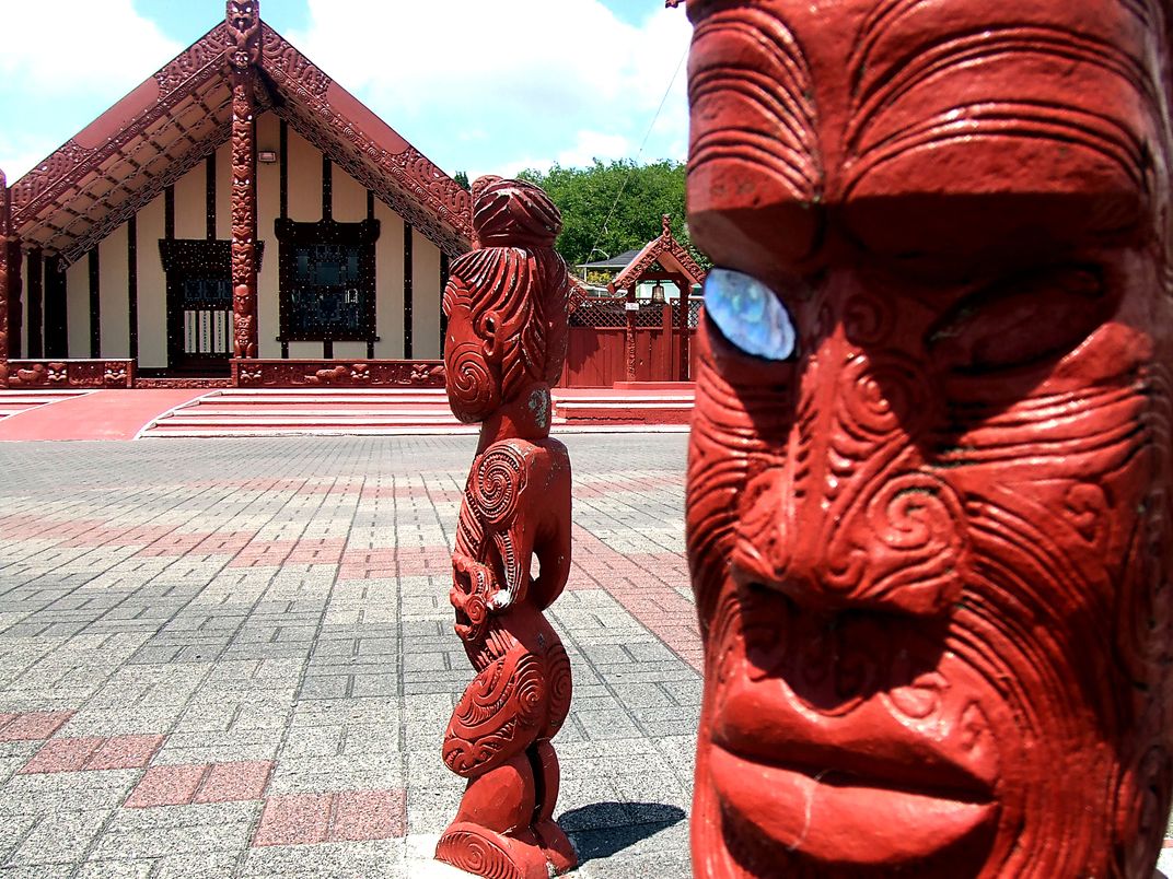 Traditional Maori meeting house