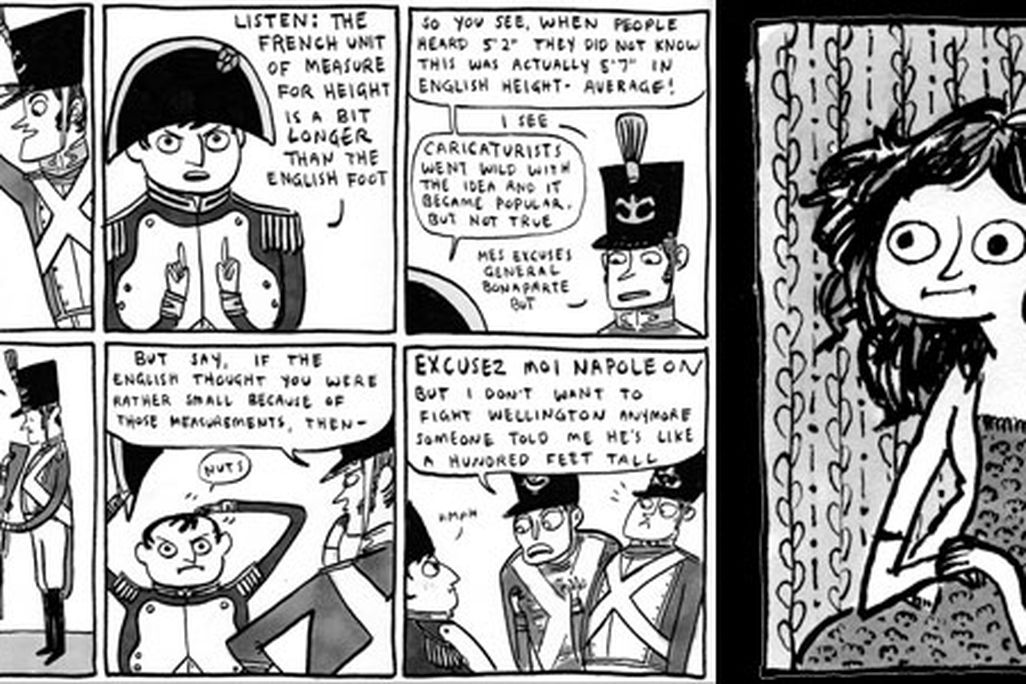 Napoleon comic and Kate Beaton portrait