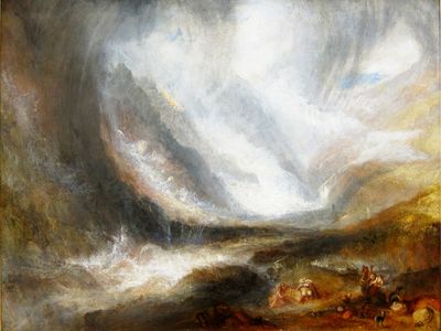 Snowstorm and Avalanche by Joseph Mallord William Turner