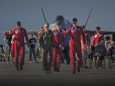 Jeannie Leavitt at an airshow