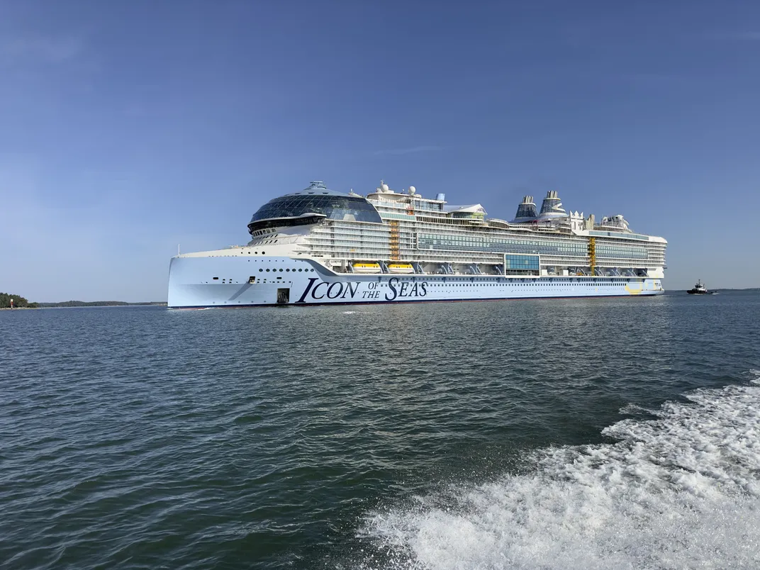 Cruise ship in water