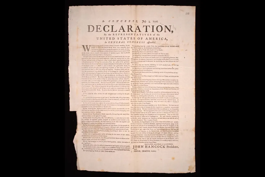 Declaration of Independence full page