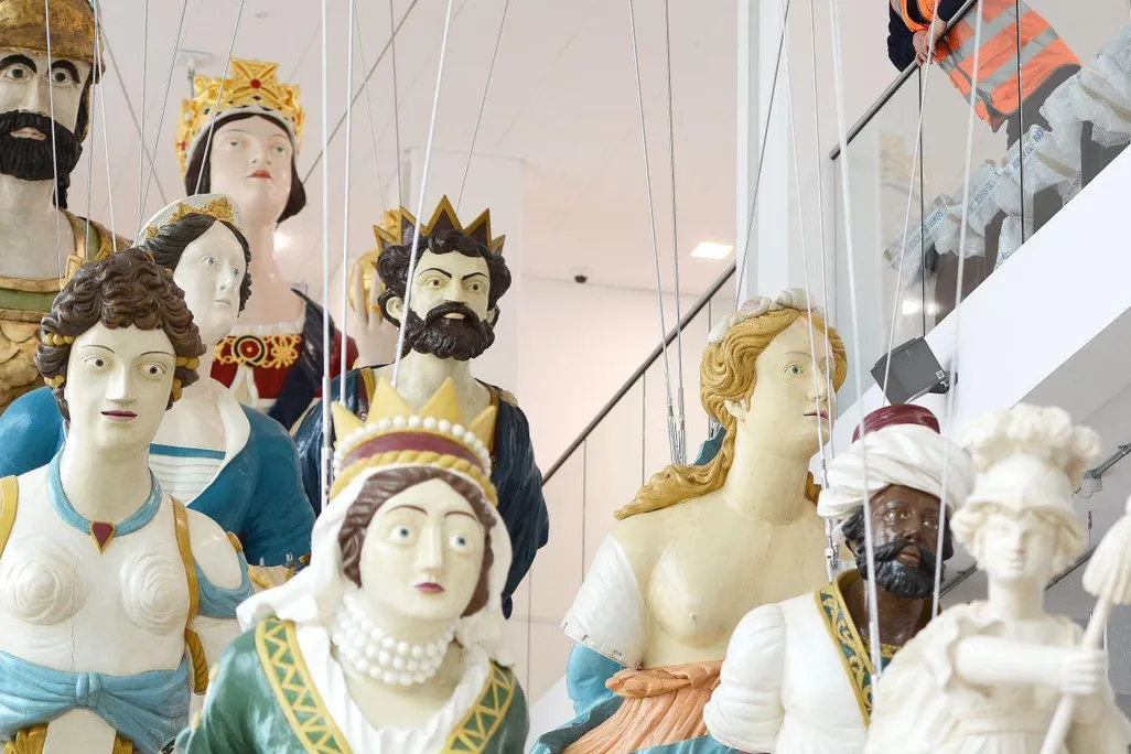 Flotilla of figureheads
