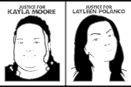 Oree Originol, Justice for Kayla Moore and Justice for Layleen Polanco, from Justice for Our Lives, 2014-2020, 78 digital images, Smithsonian American Art Museum, Museum purchase through the Patricia Tobacco Forrester Endowment, 2020.51A-MM, © 2014, Oree Originol.