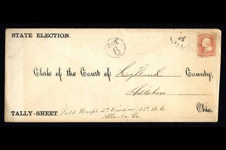 an absentee ballot used during the Civil War