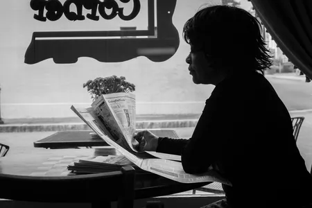 Pulitzer Prize winner and former Poet Laureate of the United States Rita Dove catches up on the news in 2013.