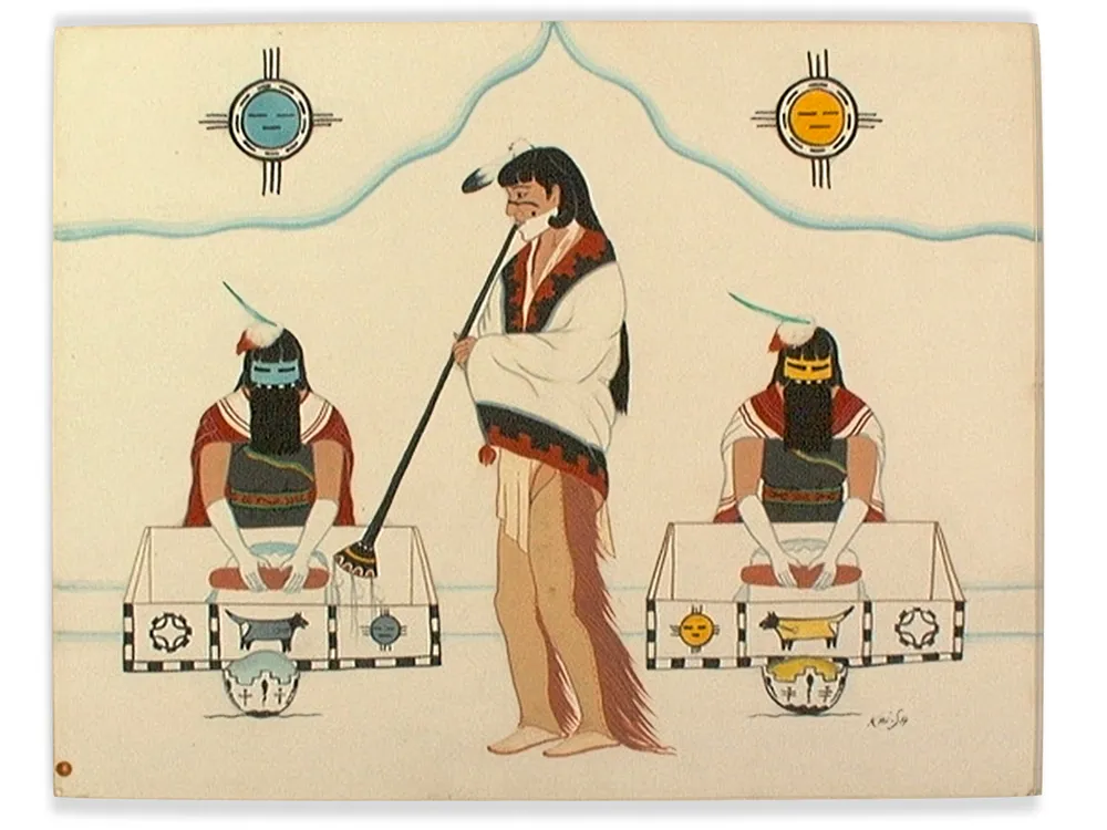 Percy Sandy (A:shiwi [Zuni], 1918–1974). 