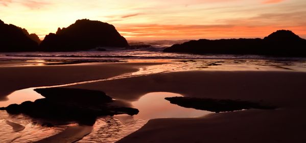 Oregon Coast at Sunset, low tide thumbnail