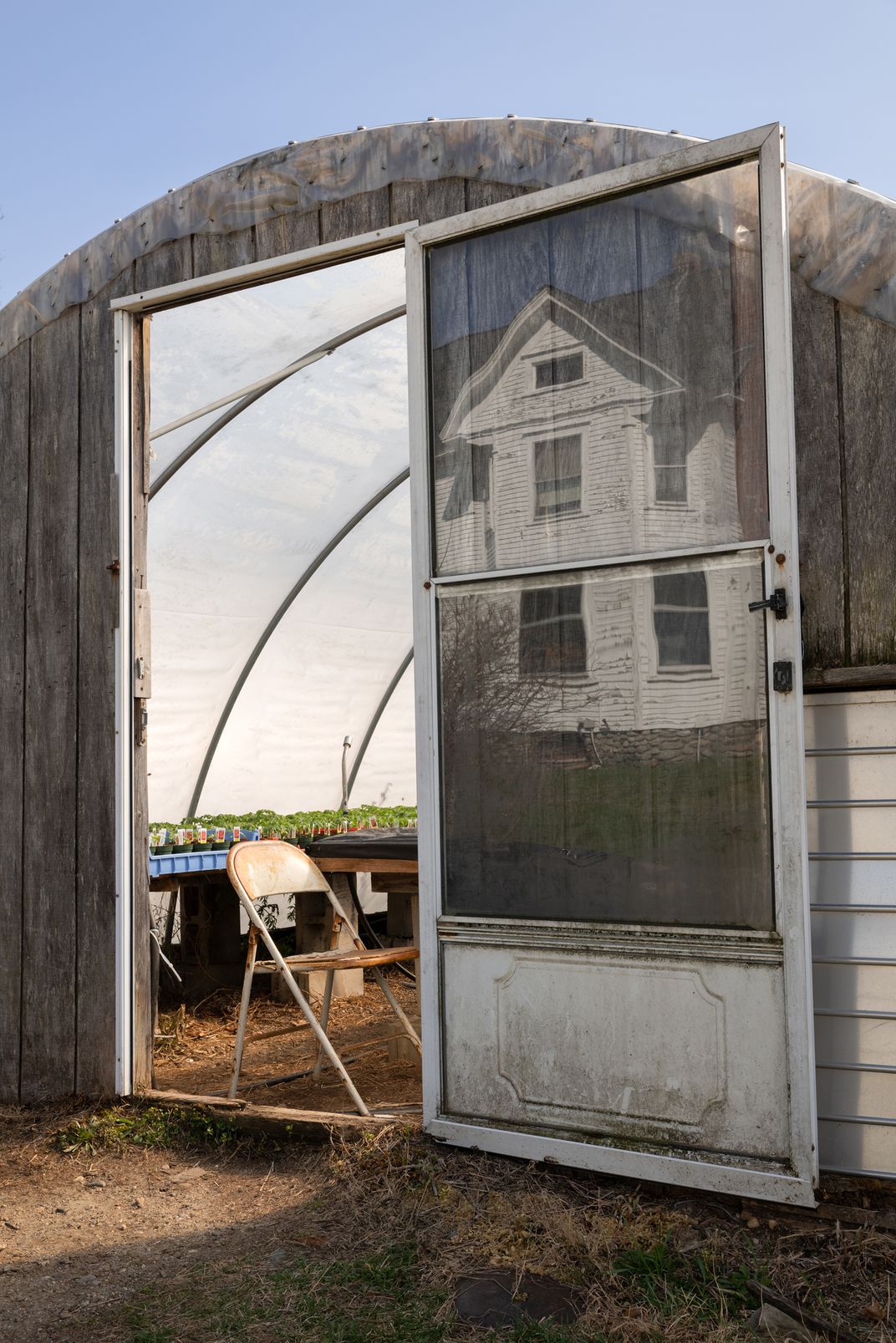 6 - greenhouse door