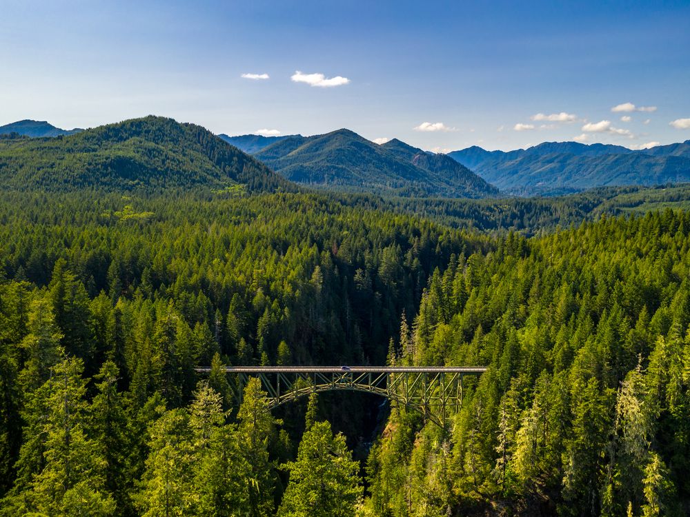 Driving The High Steel Bridge Washington State Smithsonian Photo