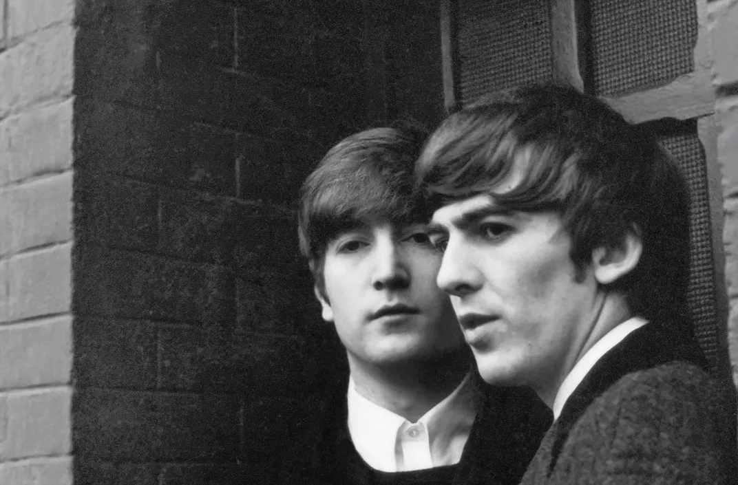 - John and George, Paris. 1964 © 1964 Paul McCartney