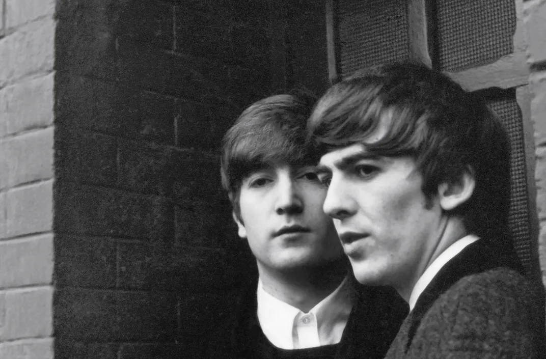 - John and George, Paris.  1964 © 1964 Paul McCartney