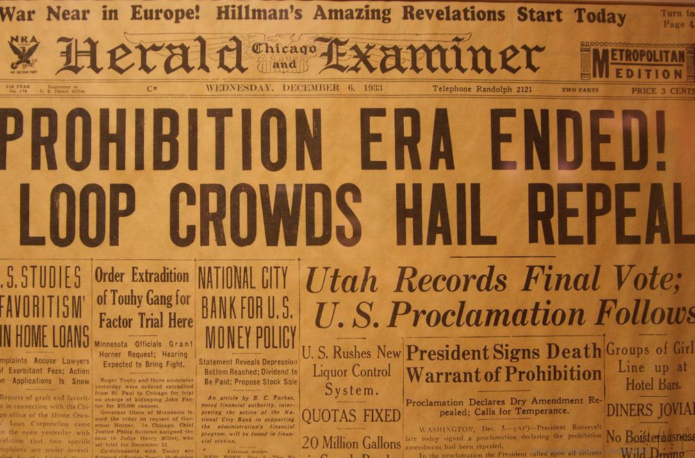 Prohibition headline