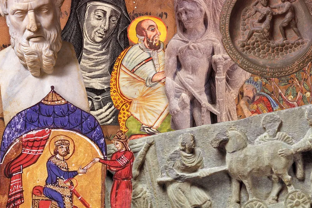 Illustration of Greek and Roman influences around the medieval world