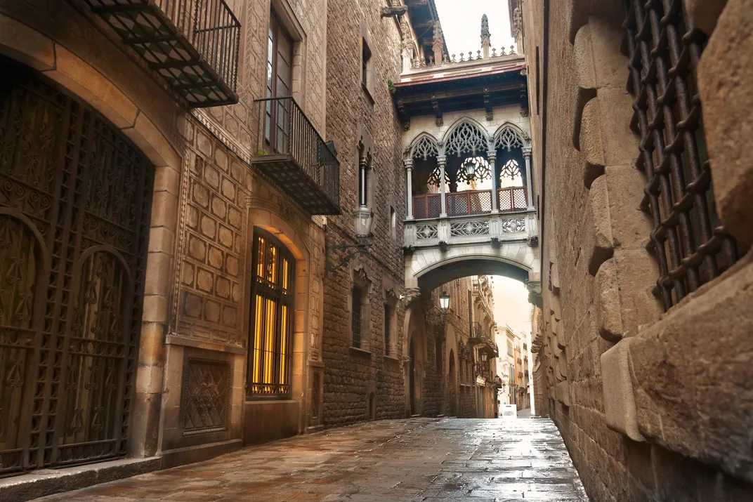 The Gothic Quarter of Barcelona
