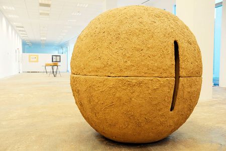 A work by Pavel Ilie at the Romania Postmodernism Museum's "Before & After" exhibition. 