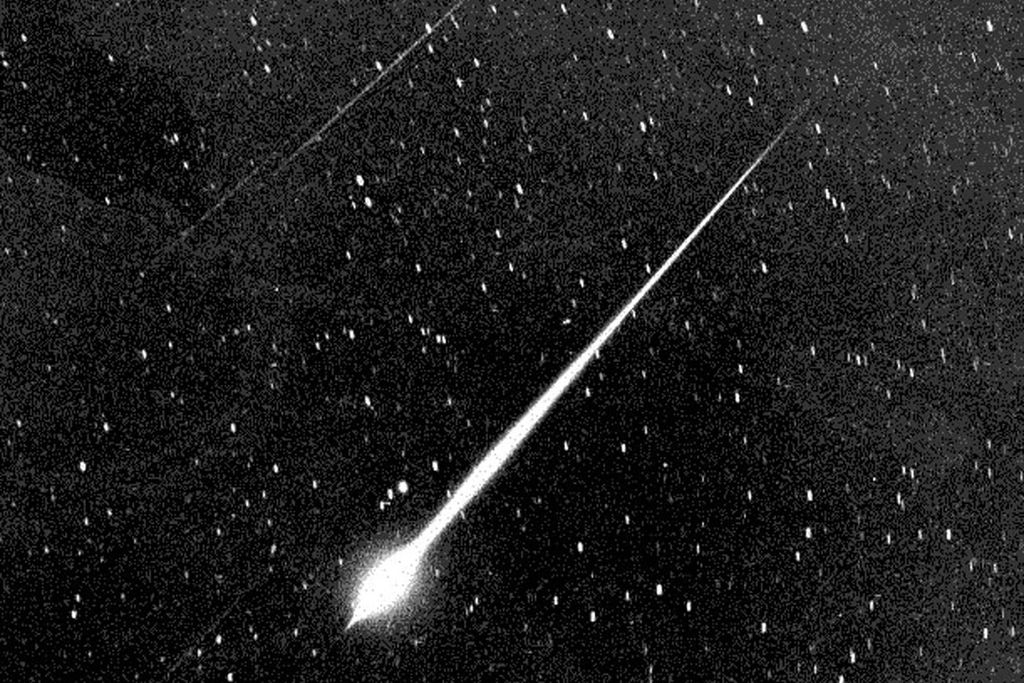 Black background with large white streak of light
