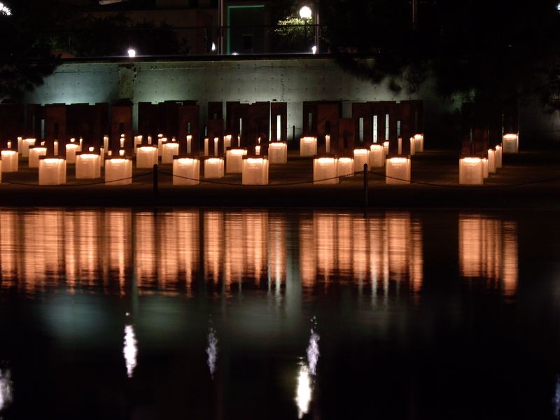 Oklahoma City National Memorial At Night Smithsonian Photo Contest Smithsonian Magazine 