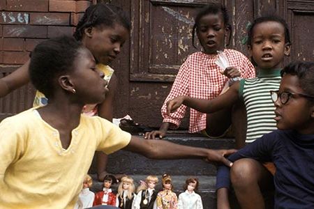Girls, Barbies, Harlem, 1970.