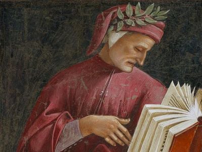 Dante Alighieri, as depicted in Luca Signorelli's Orvieto Cathedral fresco