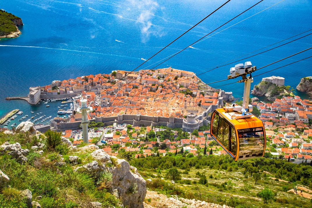 Cable car from Dubrovnik to Mount Srd
