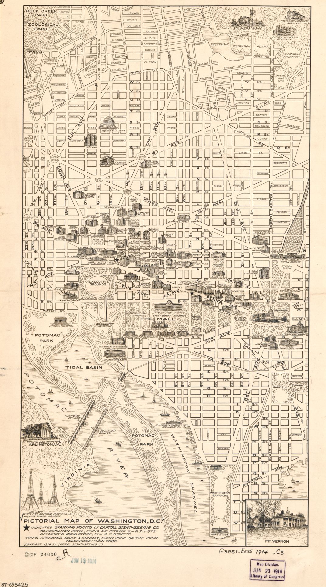 map of D.C.