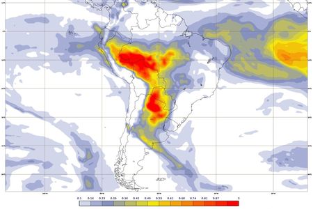 The latest fire forecast from the European Union's Copernicus satellite.