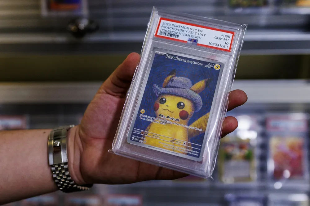 A Van Gogh Pikachu Pokémon card
