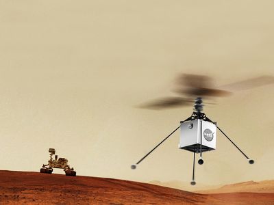 Mars Helicopter rendering