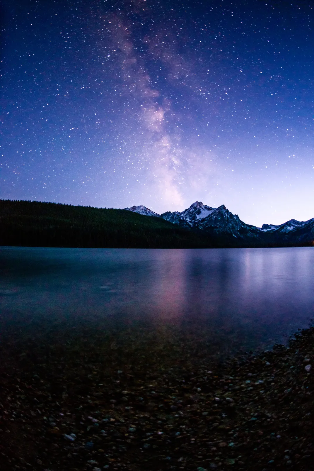 Stanley Lake at night