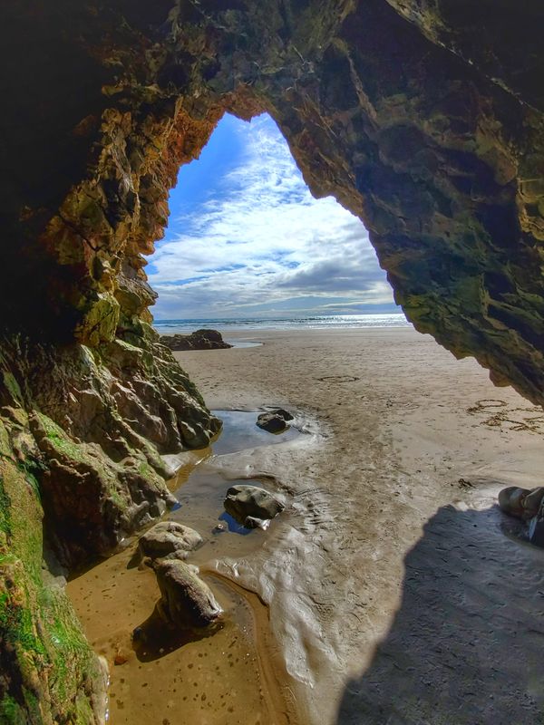 A View From a  Sea Cave in Shell Beach thumbnail