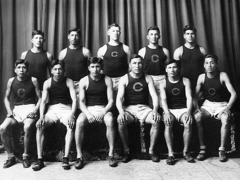 The 1912 Carlisle Indian School track team