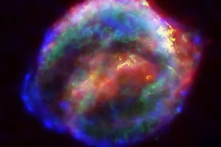 The remnant's of Kepler's supernova imaged with modern instruments. 