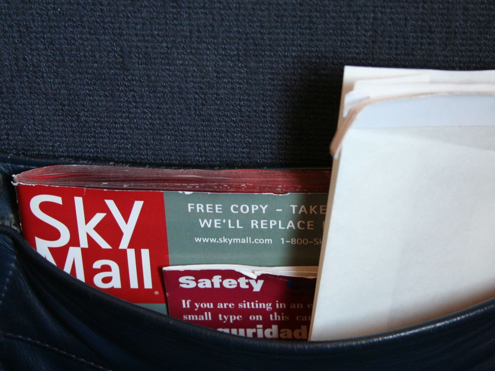 SkyMall on Plane