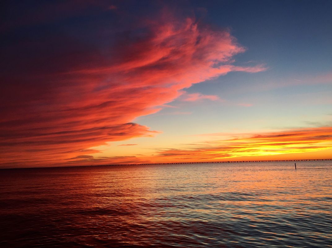 Contrasting color at lakefront sunset | Smithsonian Photo Contest ...