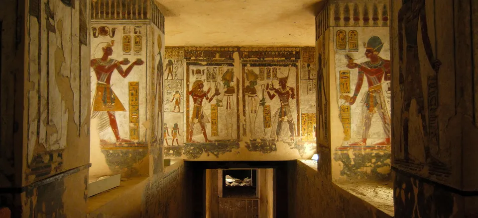  The tomb of Ramses II, Valley of the Kings. 