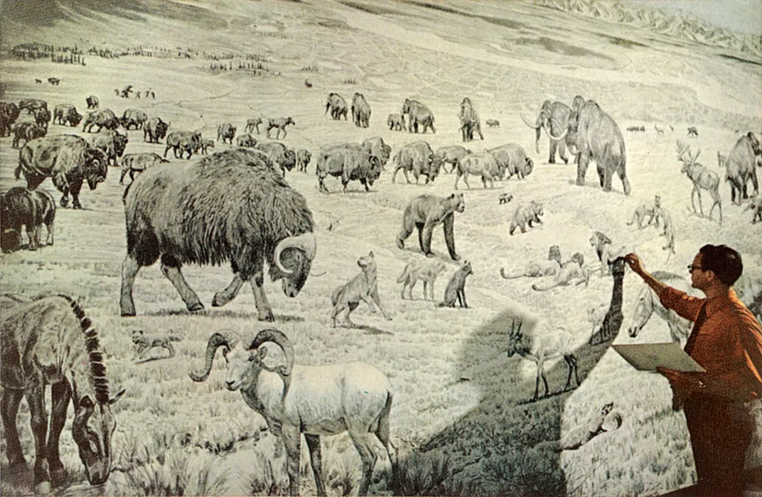 Ice Age Alaska Mural
